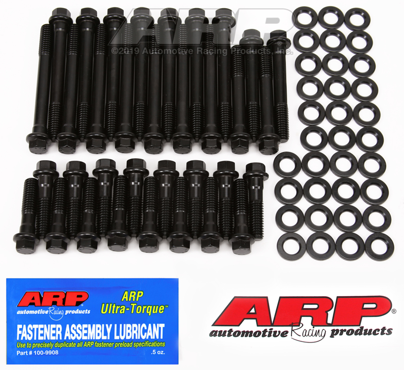 134-3601 - ARP - SB Chevy hex head bolt kit - Black - 8740 Chrome Moly