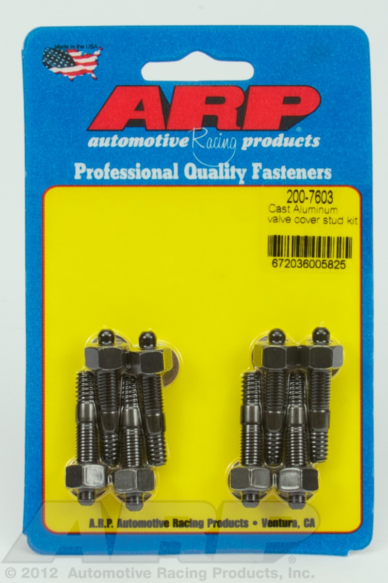 200-7603 - ARP - Cast aluminum valve cover stud kit - Black - 8740 Chrome Moly